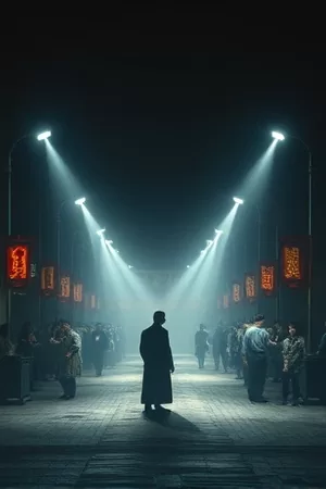 《雾港来信》竖版主视觉海报，雨夜码头与信箱特写